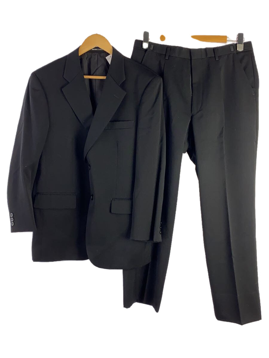 【中古】スーツ/--/ウール/BLK/無地【メンズウェア】