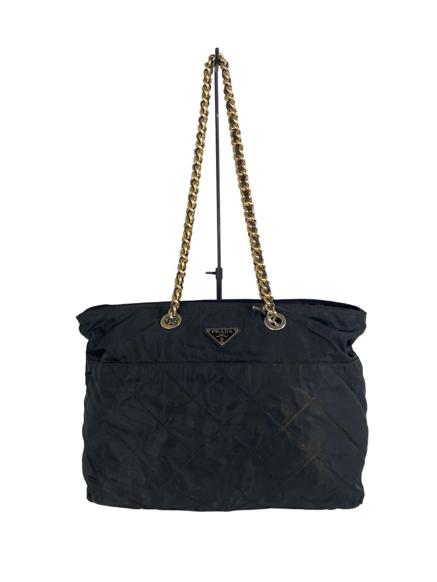 【ブランド】PRADA 【ブランドカナ】プラダ 【型番】 【程度】B 【サイズ】 【メインカラー】ブラック 【素材・生地】ナイロン 【キーワード】　　 2026/02/24 セカンドストリート婦中店【2013】【中古】PRADA◆キルティングチェーンショルダー/ハンドバッグ/ナイロン ブランド PRADA 型番 カラー ブラック 柄 素材・生地 ナイロン>色・素材について サイズ >サイズ表示について 実寸（cm） 【バッグ】 マチ：12.5 / 高さ：27 / 幅：36 / 持ち手：73.5 【その他】 その他サイズ：/ 商品は　セカンドストリート婦中店の店頭にて販売しております。商品に関するお問合わせは、お電話(TEL:076-466-1138)にて、問合わせ番号：2320135824141をお伝えください。 配送方法やお支払い方法に関するお問い合わせは、サポートセンターまでご連絡をお願いします。 ※お電話の対応は営業時間内のみとなります。お問い合わせフォームでお問い合わせの際はご注文番号をご記入下さい この商品に関する出品店舗からのコメント 全体的に若干汚れがございます。状態について等ご不明な点・ご質問は、お気軽に当店までお問い合わせくださいませ。