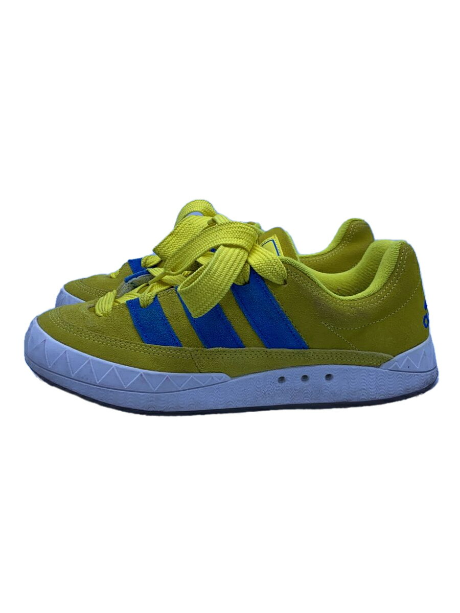 【中古】adidas◆ADIMATIC_アディマティック/25cm/YLW【シューズ】