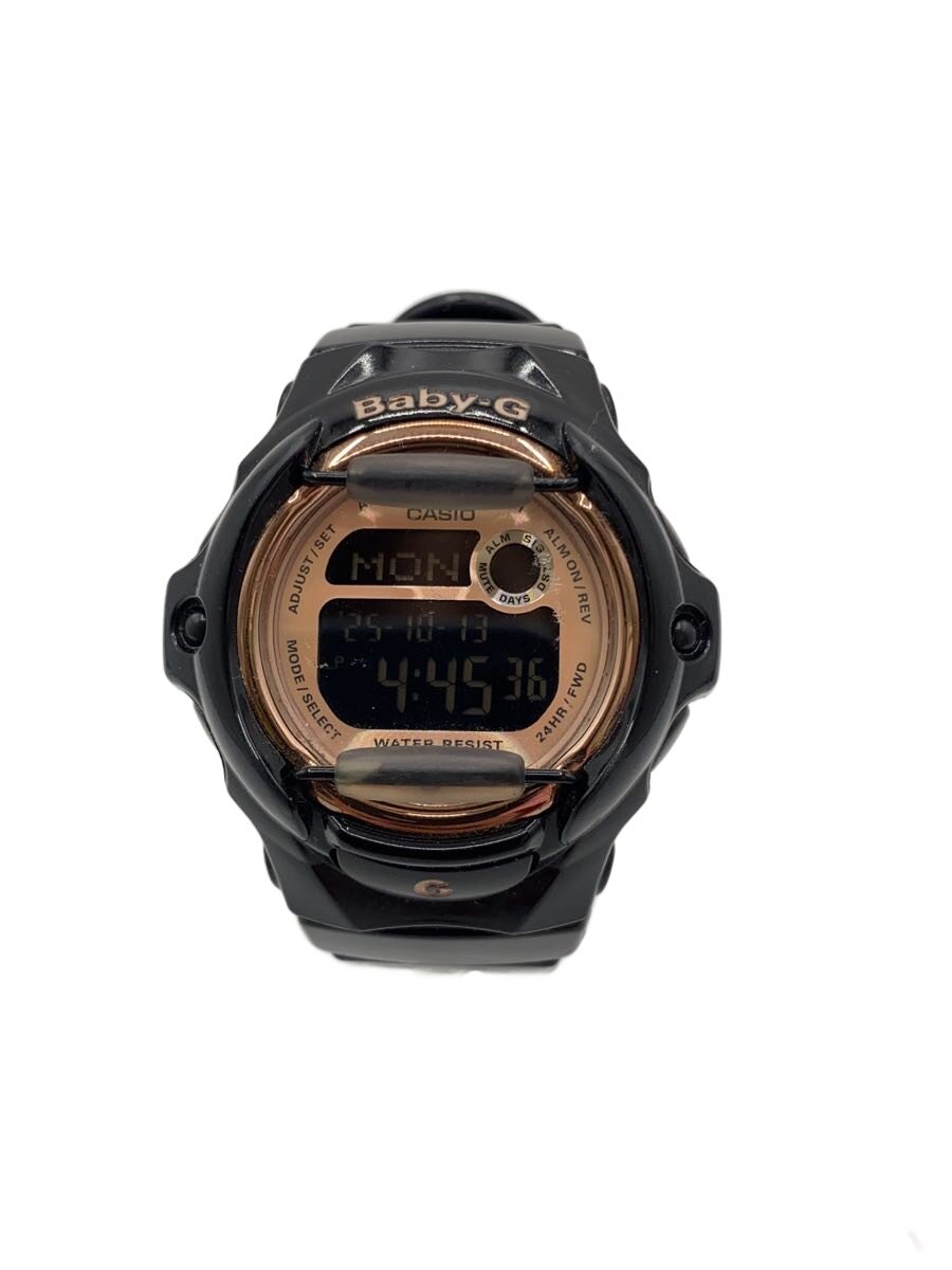 【中古】CASIO◆クォーツ腕時計・Baby-G/デジタル/BLK【服飾雑貨他】
