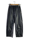 【中古】roughlow◆ボトム/1/フェイクレザー/BLK/ROU24AW-PT-001【レディースウェア】