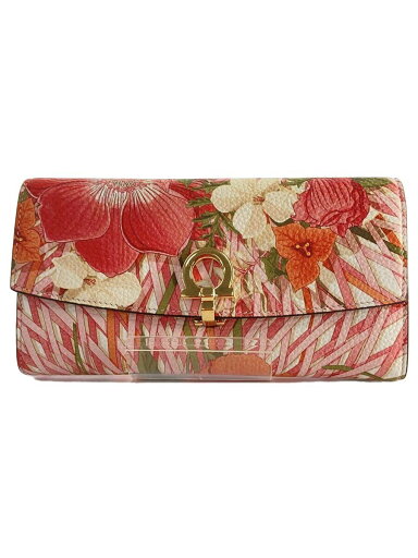 【中古】Salvatore Ferragamo◆長財布/PVC/花柄/レディース【服飾雑貨他】 【中古】Salvatore Ferragamo◆長財布/PVC/花柄/レディース【服飾雑貨他】
