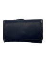 【中古】ZONALe◆カードケース/レザー/NVY/無地/メンズ/31255【服飾雑貨他】