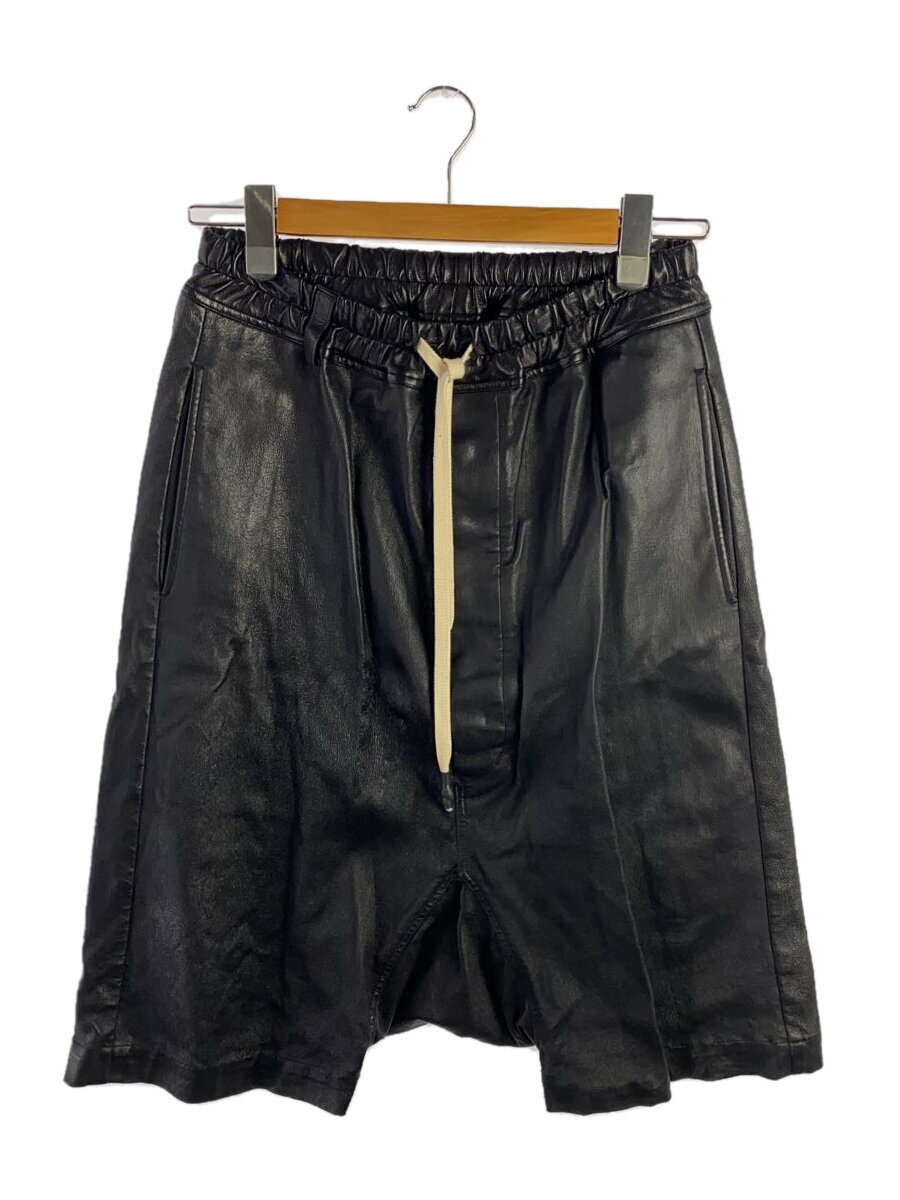 【中古】ISAMU KATAYAMA BACKLASH◆サルエルパンツ/S/レザー/BLK/1810-07【メンズウェア】