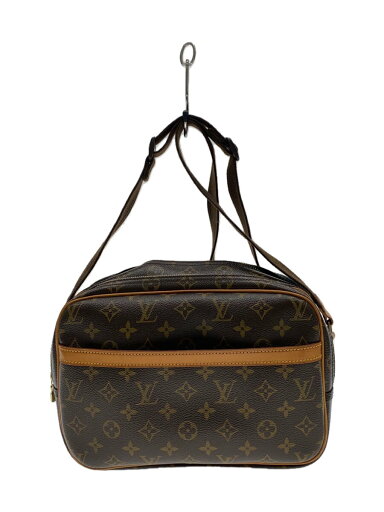【中古】LOUIS VUITTON◆リポーターPM_モノグラム・キャンバス_BRW/PVC/BRW【バッグ】 【中古】LOUIS VUITTON◆リポーターPM_モノグラム・キャンバス_BRW/PVC/BRW【バッグ】