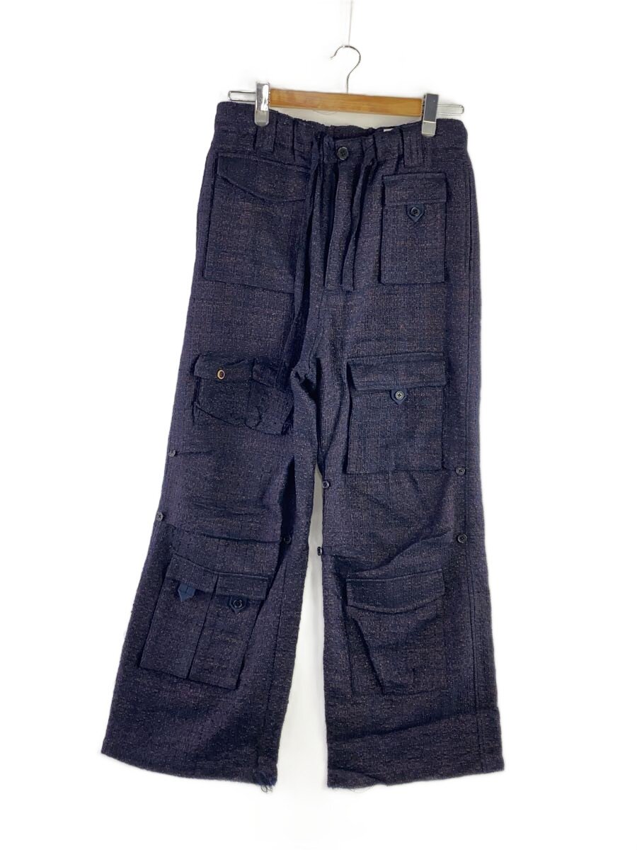 【中古】DAIRIKU◆24AW/Tweed PKT Cargo Pants/カーゴパンツ/S/レーヨン/PUP/24AW TW-4/ NULL 【メンズウェア】