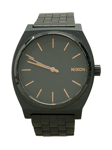 【中古】NIXON◆クォーツ腕時計/アナログ/ステンレス/BLK/BLK/SS【服飾雑貨他】 【中古】NIXON◆クォーツ腕時計/アナログ/ステンレス/BLK/BLK/SS【服飾雑貨他】
