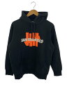 【中古】UNDEFEATED◆パーカー/M/コットン/BLK【メンズウェア】