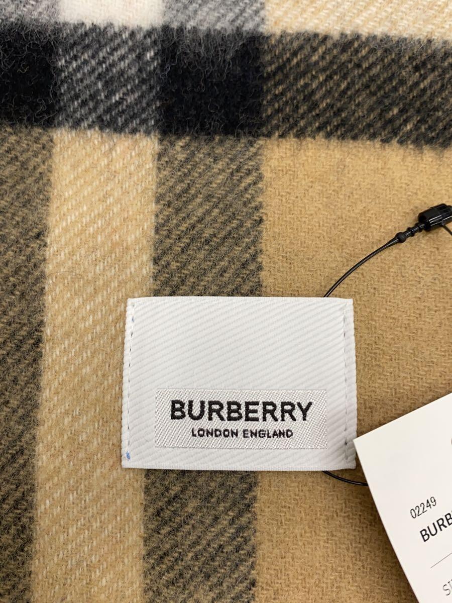 【中古】BURBERRY◆マフラー/ウール/BLU/チェック/レディース/8022478【服飾雑貨他】 2