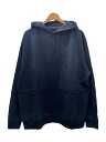 【中古】crepuscule◆パーカー/2/コットン/BLK/無地/2101-010【メンズウェア】
