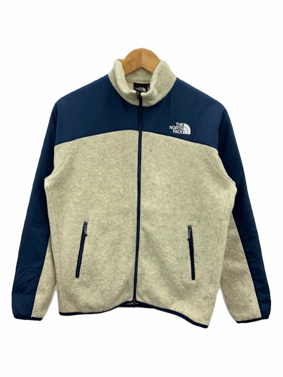 【中古】THE NORTH FACE◆TRAINING VERSA JACKET/トレーニングバーサジャケット/M/ポリエステル/CRM/無地【メンズウェア】