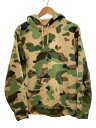 【中古】Supreme◆袖汚れ有/20SS/Overdyed Hooded Sweatshirt/S/コットン/GRN/カモフラ【メンズウェア】(4)