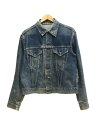 【中古】Levi’s◆60’s/557XX/サード/D刻印/均等V/デニムジャケット/Gジャン/インディゴ/無地【メンズウェア】