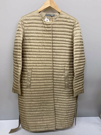 【中古】theory luxe◆ロングダウンジャケットコート/38/BEG/無地/03-6309650【レディースウェア】 【中古】theory luxe◆ロングダウンジャケットコート/38/BEG/無地/03-6309650【レディースウェア】