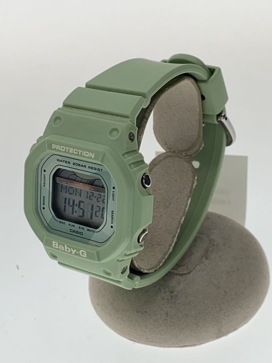 【中古】CASIO◆クォーツ腕時計・Baby-G/デジタル/GRN【服飾雑貨他】