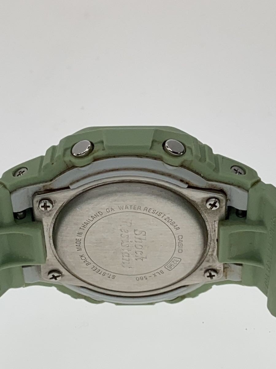 【中古】CASIO◆クォーツ腕時計・Baby-G/デジタル/GRN【服飾雑貨他】