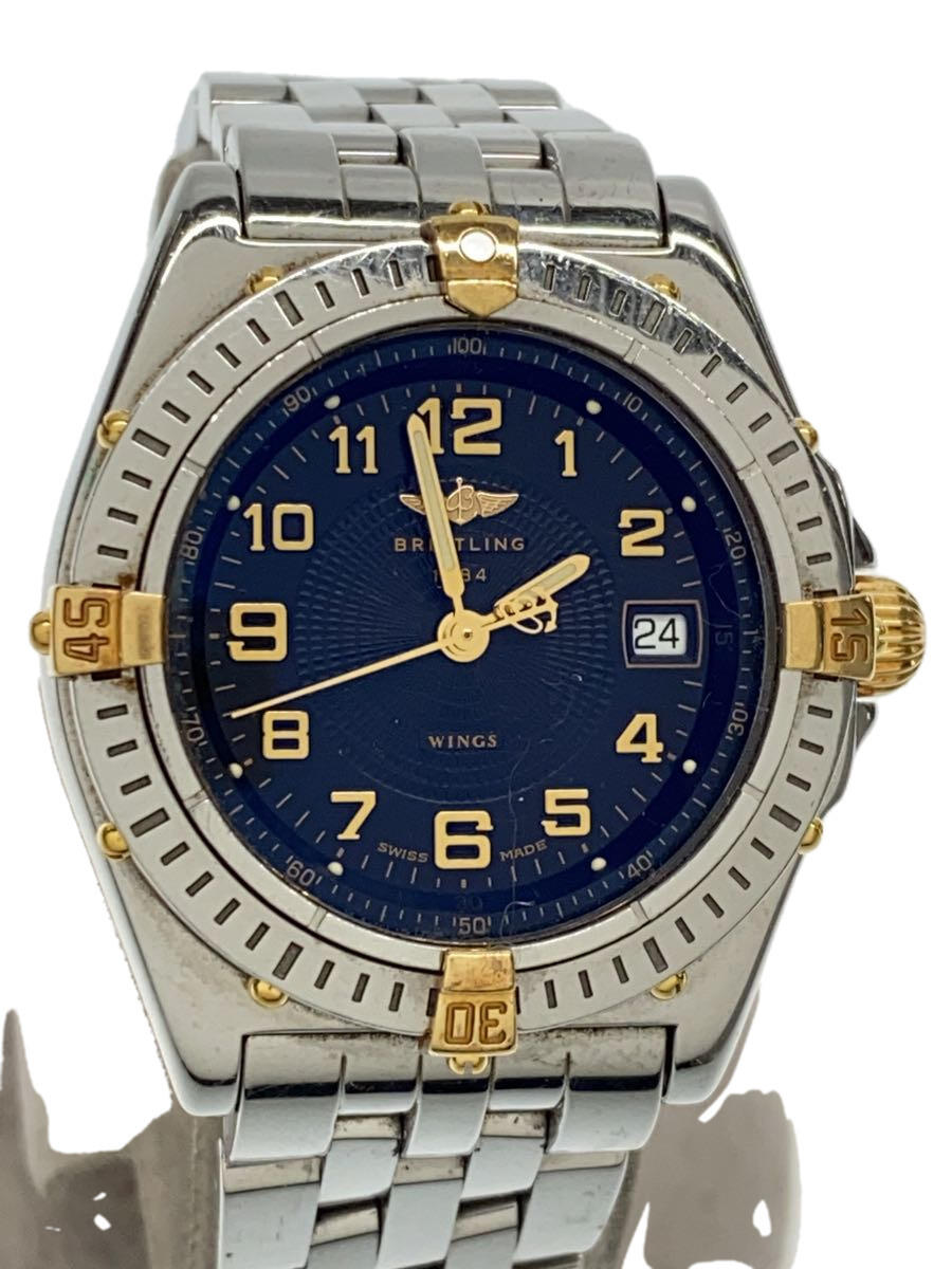 【中古】BREITLING◆クォーツ腕時計/