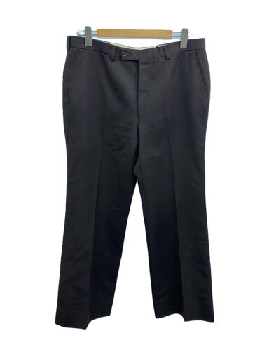 【中古】Ermenegildo Zegna◆60s/ウールギャバ/片爪YKK/スラックス/ノータック/スペイン製/ウール/BRW//【メンズウェア】 【中古】Ermenegildo Zegna◆60s/ウールギャバ/片爪YKK/スラックス/ノータック/スペイン製/ウール/BRW//【メンズウェア】