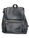 【中古】kate spade new york◆リュック/牛革/BLK/無地/WKRU4071【バッグ】