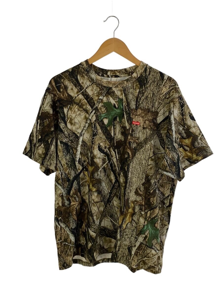 Supreme◆24FW/Small Box Tee/Tシャツ/M/コットン/KHK/カモフラ