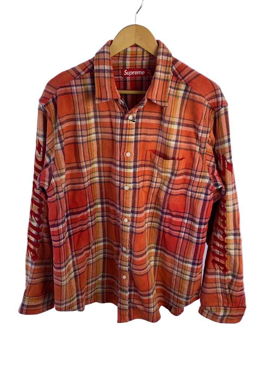 【中古】Supreme◆長袖シャツ/M/コットン/ORN/チェック【メンズウェア】
