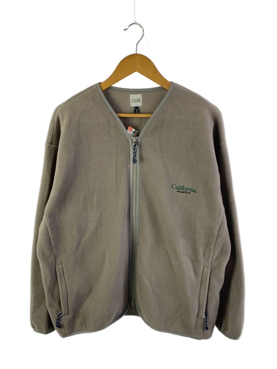 【中古】California General Store◆フリースジャケット/L/ポリエステル/GRY/無地/8027-199-0001【メンズウェア】