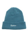 【中古】Supreme◆20AW/loose gauge beanie/--/アクリル/BLU/メンズ【服飾雑貨他】