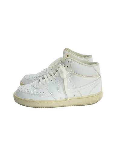 【中古】NIKE◆COURT VISION MID SL/25.5cm/WHT【シューズ】 【中古】NIKE◆COURT VISION MID SL/25.5cm/WHT【シューズ】
