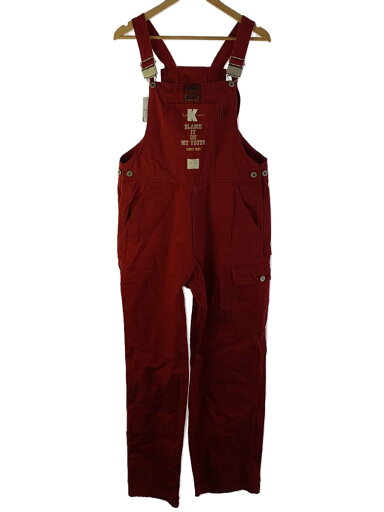 【中古】KARL HELMUT◆オーバーオール/--/コットン/RED【メンズウェア】 【中古】KARL HELMUT◆オーバーオール/--/コットン/RED【メンズウェア】