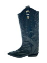 【中古】TOGA PULLA◆メタルバックル/ウェスタンブーツ/38/BLK/レザー/TP242-AJ1351【シューズ】