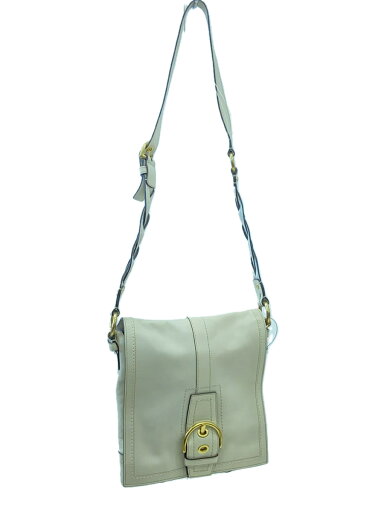 【中古】COACH◆ショルダーバッグ/レザー/ホワイト/無地/C06S-10052【バッグ】 【中古】COACH◆ショルダーバッグ/レザー/ホワイト/無地/C06S-10052【バッグ】