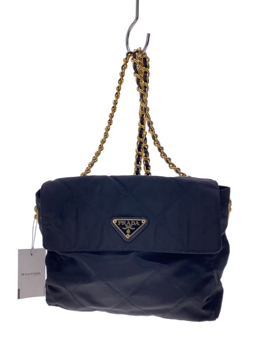 【中古】PRADA◆キルティング/三角プ
