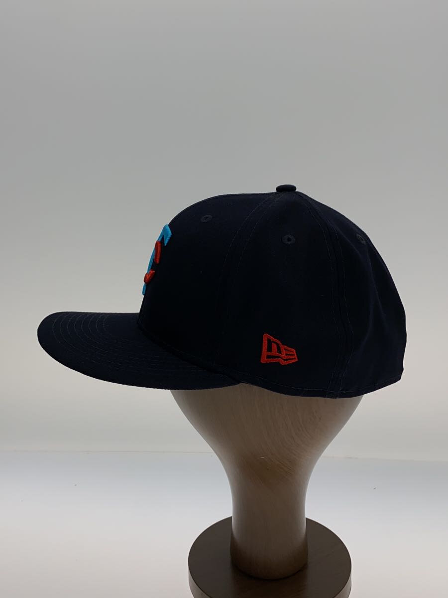 【中古】NEW ERA◆キャップ/7 1/2/ポリエステル/NVY【服飾雑貨他】