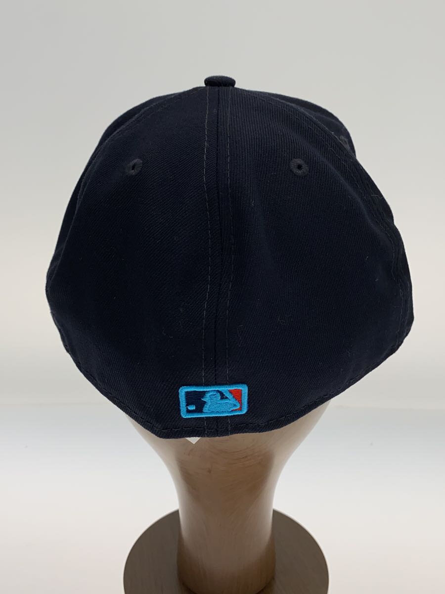 【中古】NEW ERA◆キャップ/7 1/2/ポリエステル/NVY【服飾雑貨他】