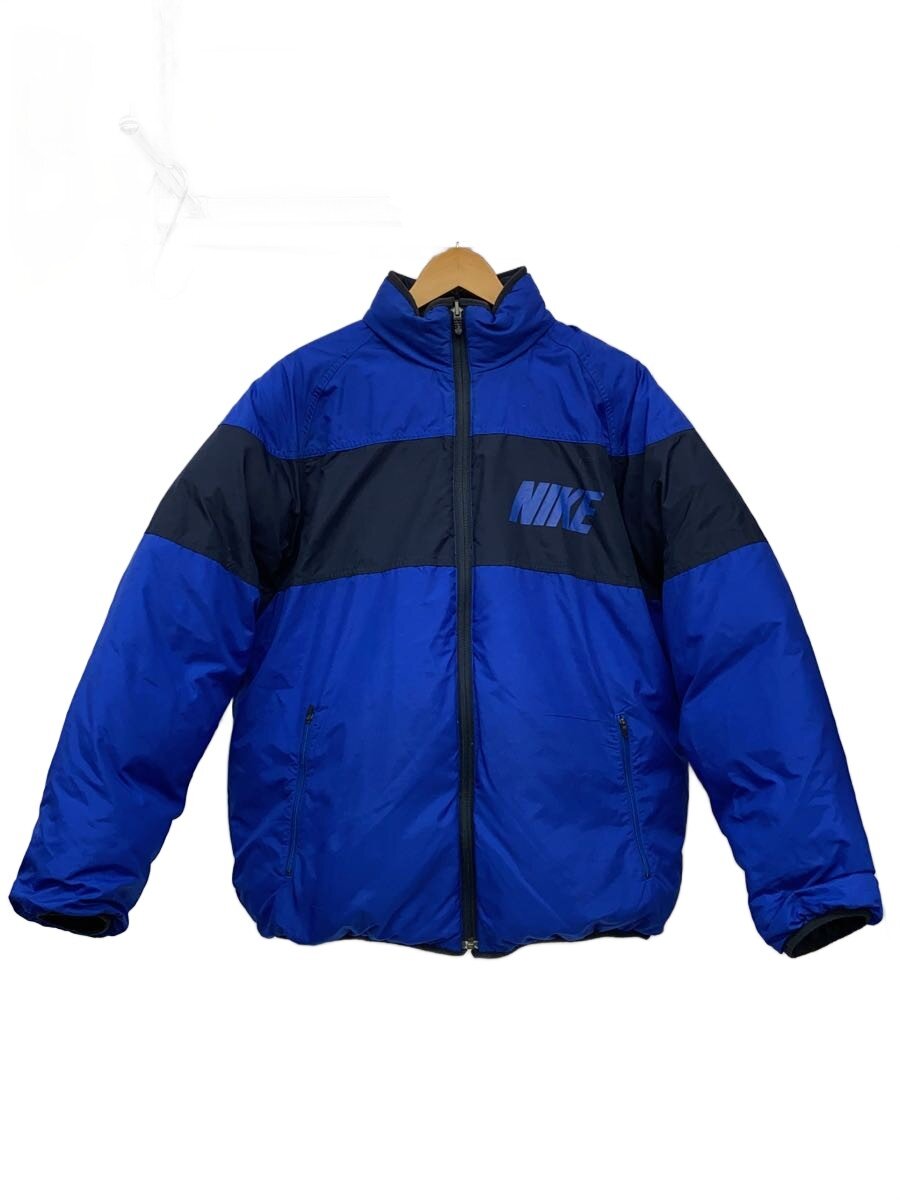 【中古】NIKE◆リバーシブル/ダウンジャケット/L/ポリエステル/BLU/179907-420【メンズウェア】の商品画像