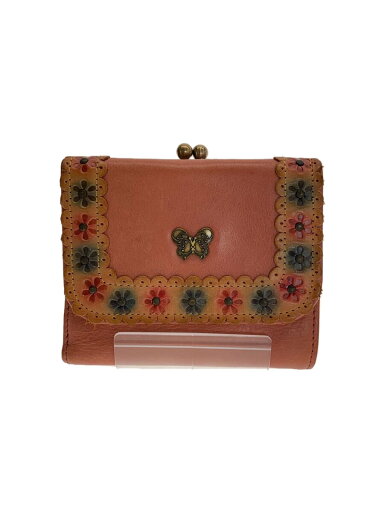 【中古】ANNA SUI◆2つ折り財布/レザー/PNK/レディース【服飾雑貨他】 【中古】ANNA SUI◆2つ折り財布/レザー/PNK/レディース【服飾雑貨他】
