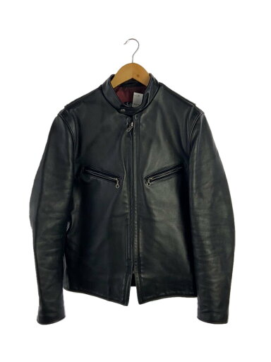 【中古】Schott◆レザージャケット・ブルゾン/40/牛革/BLK/無地/7009【メンズウェア】 【中古】Schott◆レザージャケット・ブルゾン/40/牛革/BLK/無地/7009【メンズウェア】
