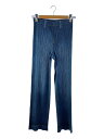 【中古】PLEATS PLEASE ISSEY MIYAKE◆ボトム/2/ポリエステル/IDG/PP31-JF712【レディースウェア】