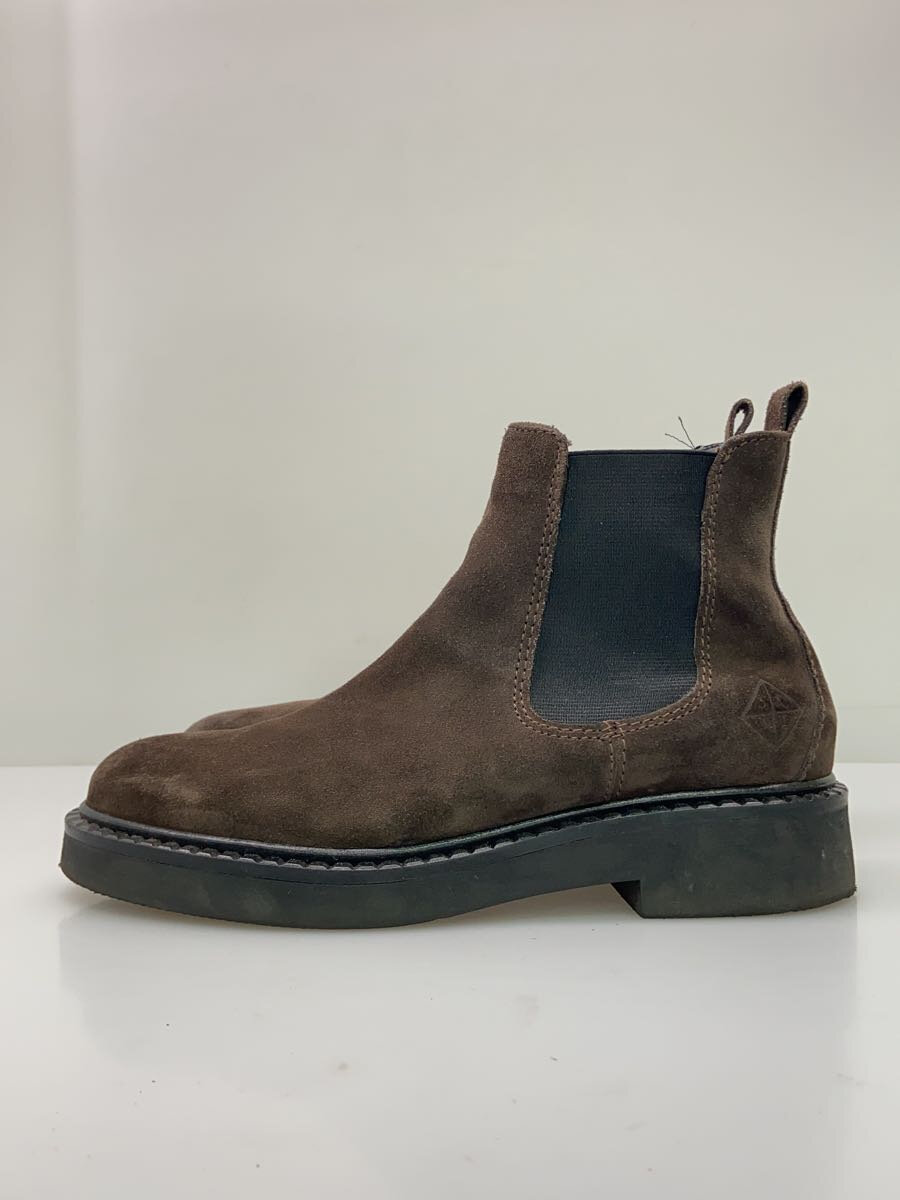 【中古】stefanorossi◆サイドゴアブーツ/24.5cm/BRW/スウェード/SR03864【シューズ】