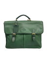 【中古】LONGCHAMP◆ブリーフケース/レザー/GRN【バッグ】