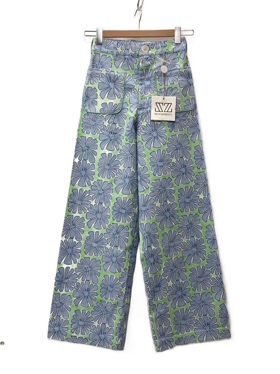 【中古】blockprints/ボトム/SS/コットン/BLU/総柄//【レディースウェア】
