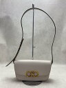 【中古】Salvatore Ferragamo◆クラッチバッグ/レザー/BEG/無地【バッグ】