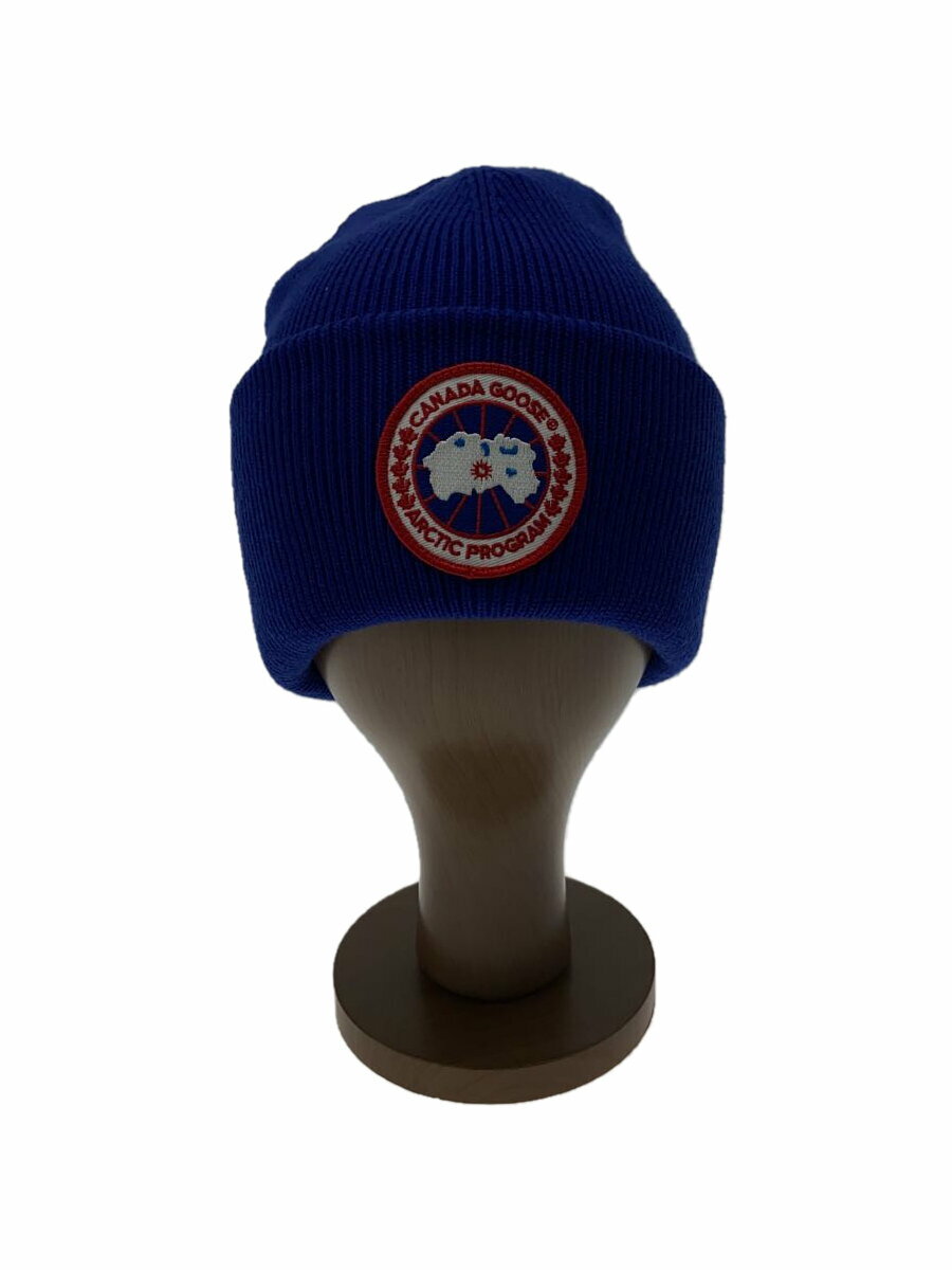 【中古】CANADA GOOSE◆ウールニットキャップ/ワッペン/メンズ/6936M/ARCTIC DISC TOQUE/ニット帽/帽子【服飾雑貨他】