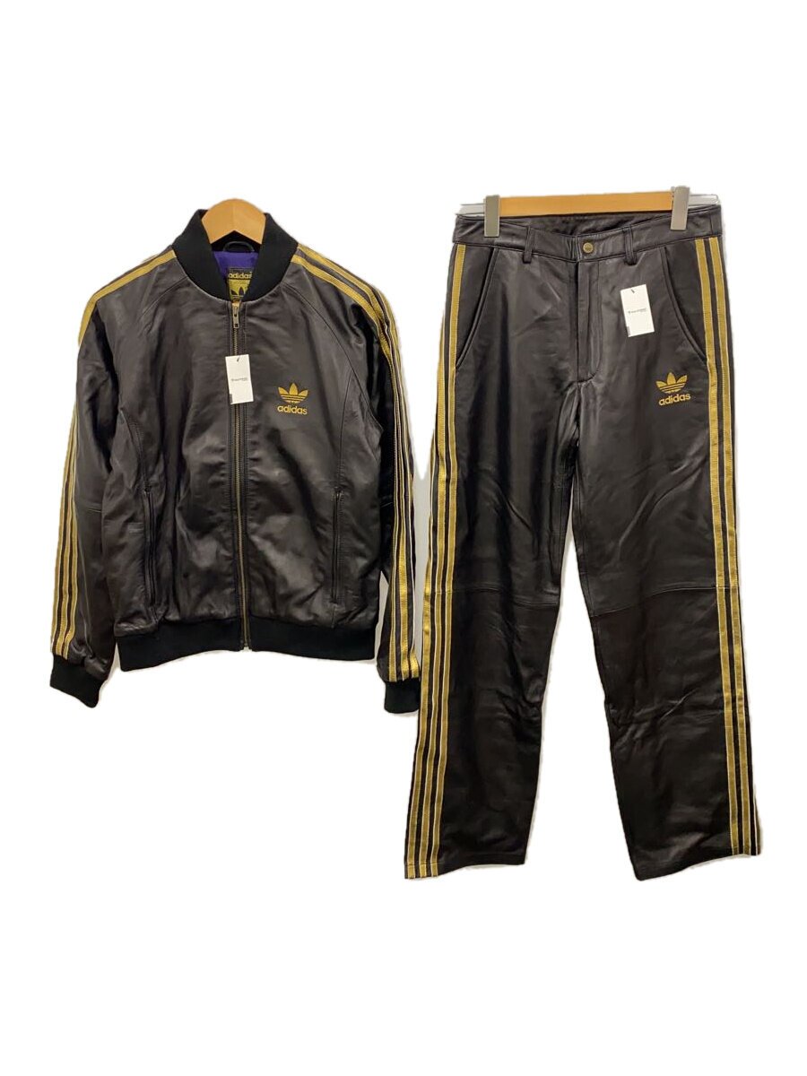 【中古】adidas◆セットアップ/M/羊革/BLK/366614 a1n001【メンズウェア】