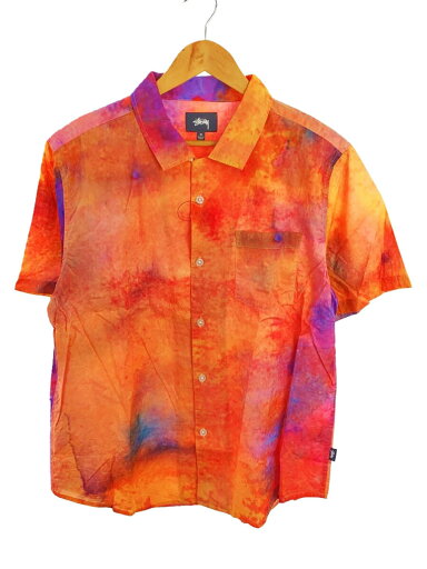 【中古】STUSSY◆タイダイシャツ/M/コットン/ORN/1110076【メンズウェア】 【中古】STUSSY◆タイダイシャツ/M/コットン/ORN/1110076【メンズウェア】