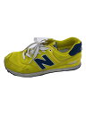 【中古】NEW BALANCE◆ハイカットスニーカー/24.5cm/イエロー/PVC/WL574POI【シューズ】