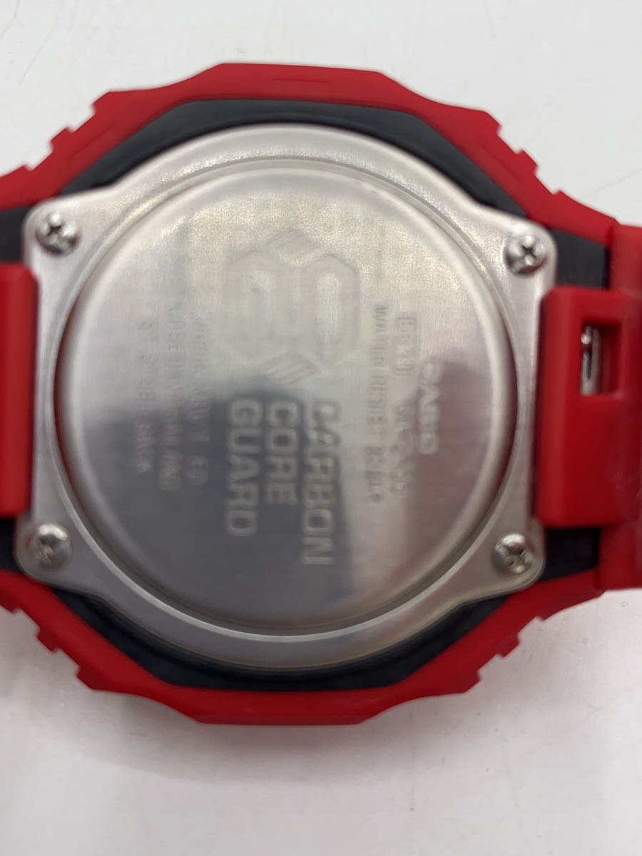 【中古】CASIO◆クォーツ腕時計・G-SHOCK/デジアナ/RED/RED【服飾雑貨他】