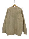 【中古】Cabela’s◆ケーブルニット/L/ウール/クリーム/無地/プルオーバー【メンズウェア】
