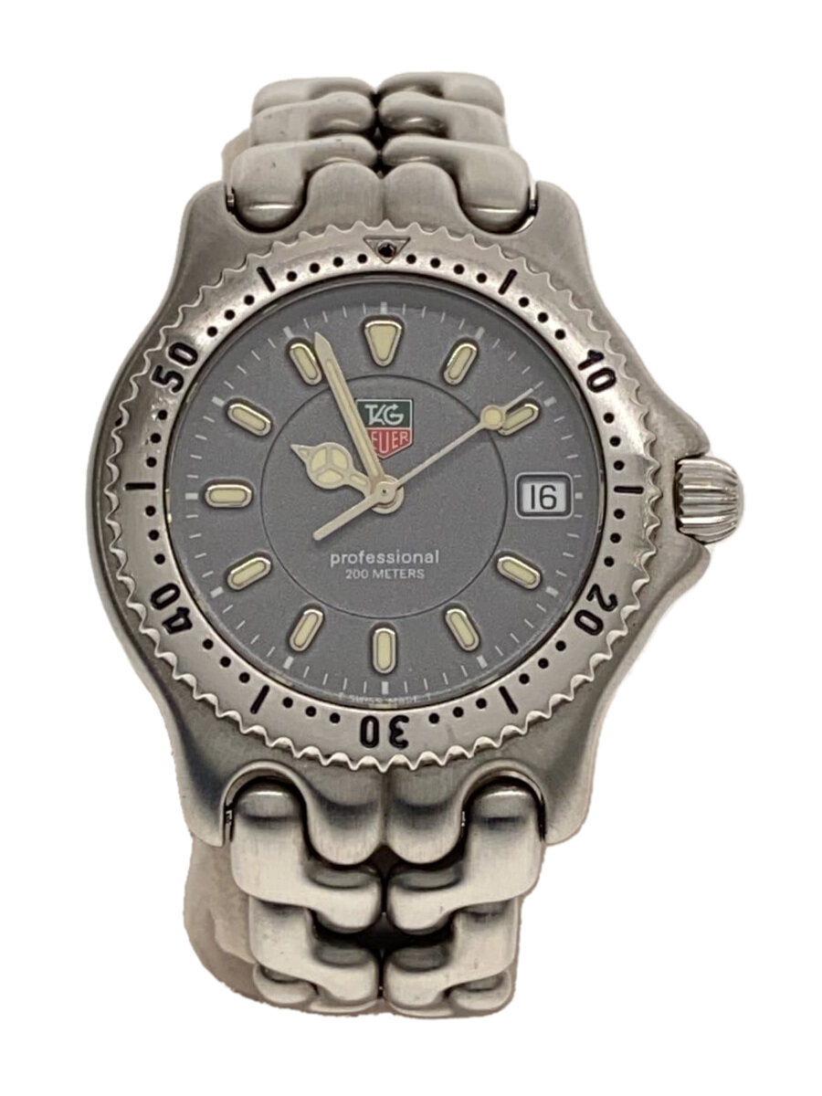 【中古】TAGHeuer◆クォーツ腕時計/アナログ/ステンレス/GRY/SLV【服飾雑貨他】
