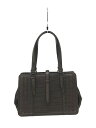 【中古】BOTTEGA VENETA◆がま口ハンドバッグ/ハンドバッグ[仕入]/レザー/BRW【バッグ】